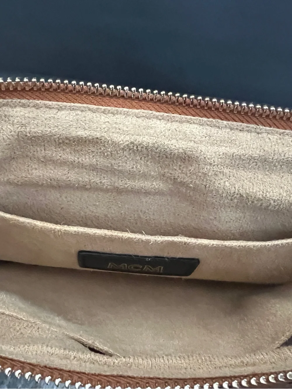Cognac & Black Crossbody with Gold Hardware